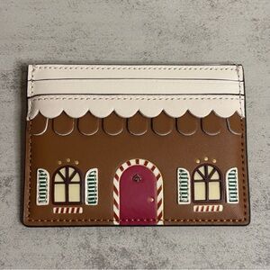 Kate Spade Gingerbread House Slim Card Holder